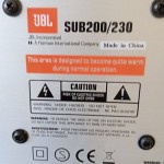 JBL - 200/230 - Active subwoofer